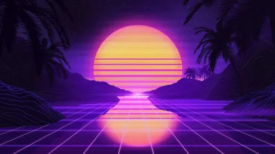 AAA Dynamic Scenes - Retro Synthwave Nights — скриншот 2