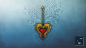 Кулон: рубиновое сердце кулве