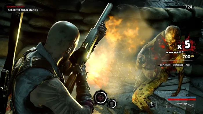 Zombie Army 4: Bomb Lance Shotgun Bundle — скриншот 5