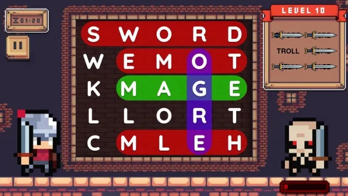 Word Quest: Medival — скриншот 3