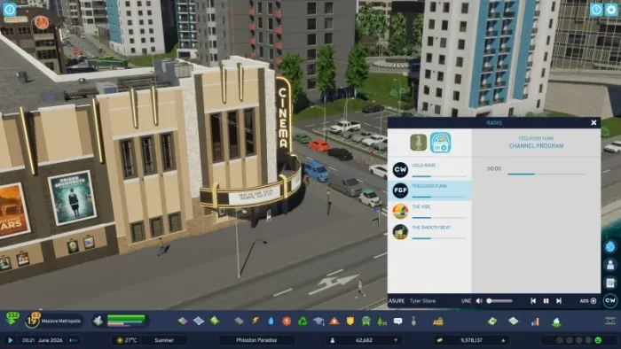 Cities: Skylines II - Feelgood Funk Radio — скриншот 1