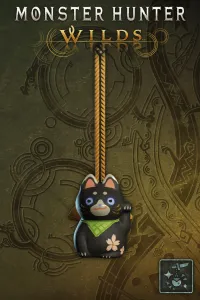 Подвеска: чёрный кот-колокольчик