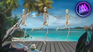 AAA Dynamic Scenes - Tropical Skeleton Dance Dynamic Scene