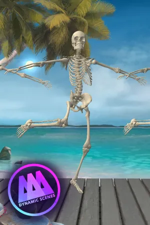 AAA Dynamic Scenes - Tropical Skeleton Dance Dynamic Scene