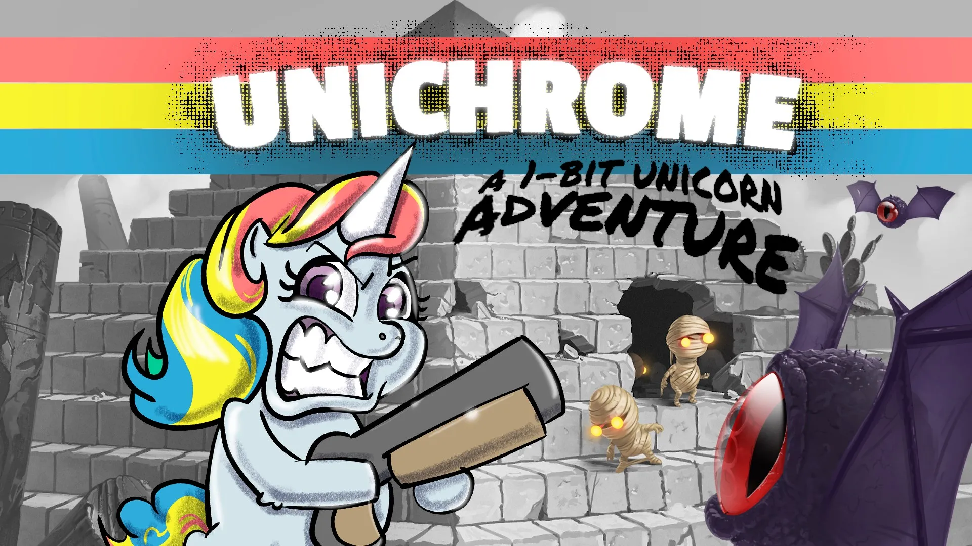 Unichrome: A 1-bit Unicorn Adventure — трейлер
