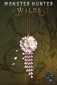 Подвеска: букет сакуры (белый)