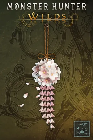 Подвеска: букет сакуры (белый)