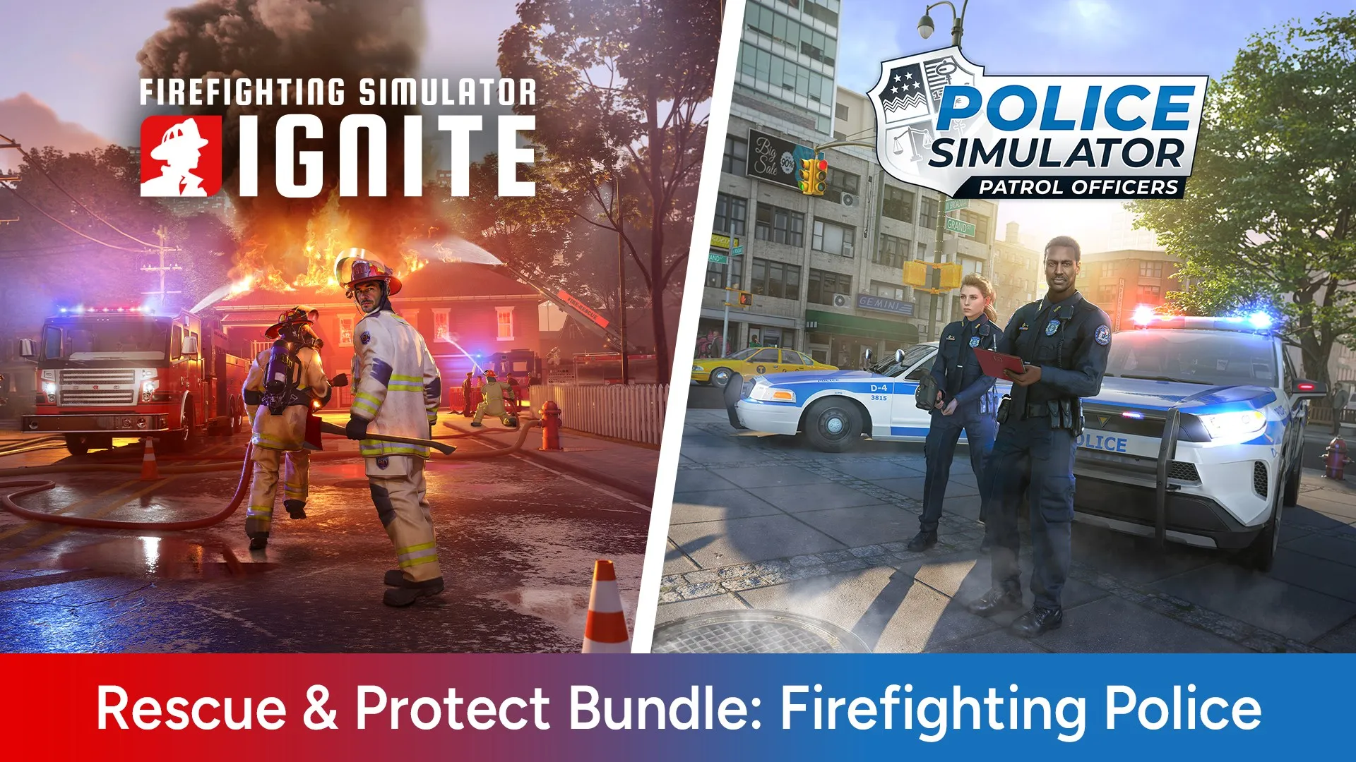 Rescue & Protect Bundle: Firefighting Police