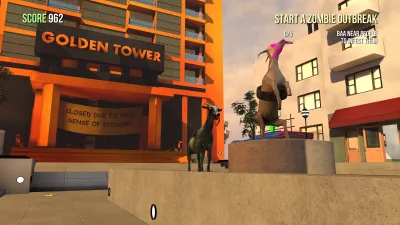 Goat Simulator: GoatZ DLC — скриншот 11