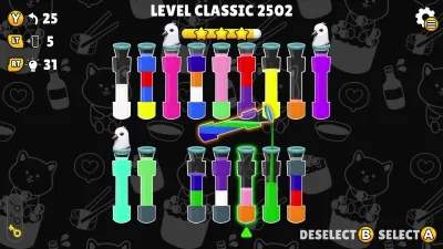 Color Water Sort: Gold Edition — скриншот 3