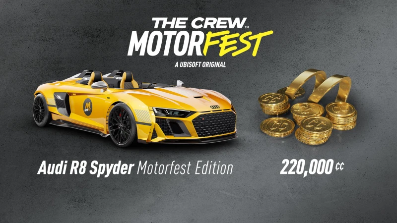 Audi R8 Spyder Welcome Pack (+220,000 Crew Credits) – The Crew Motorfest