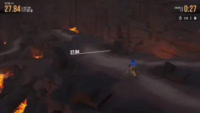 Lonely Mountains: Downhill - Eldfjall Island — скриншот 5