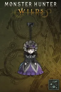 Подвеска: кукла в лала-платье (фиол.)