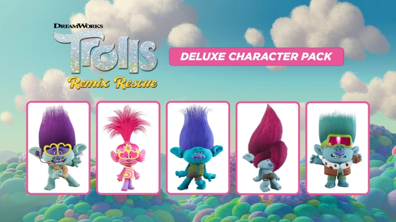DreamWorks Trolls Remix Rescue Deluxe Character Pack