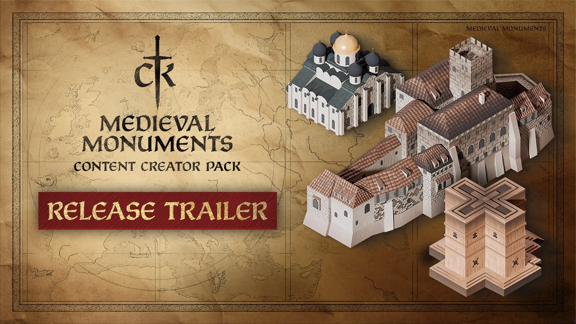 Crusader Kings III Creator Pack: Medieval Monuments — трейлер