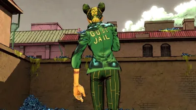 JoJo's Bizarre Adventure: All-Star Battle R Jolyne Cujoh Costume Green Dolphin Street State Prison Jacket — скриншот 2