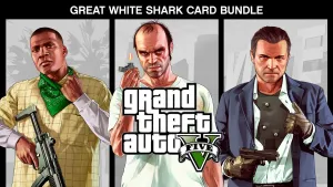 Pakiet Grand Theft Auto V + karta gotówkowa Great White Shark