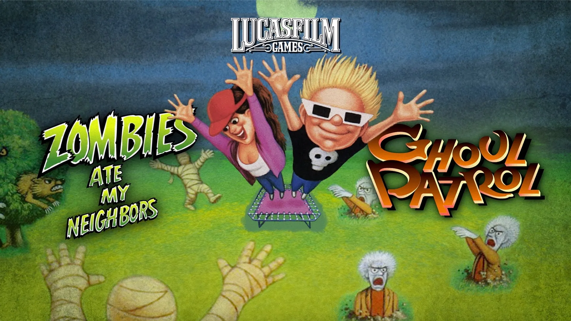 Zombies Ate My Neighbors and Ghoul Patrol — трейлер