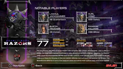 Brawltimore Razors — скриншот 1