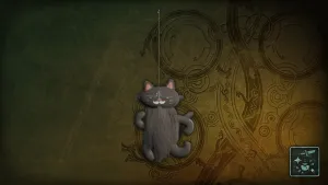 Подвеска: чёрный трусишка-пушистик