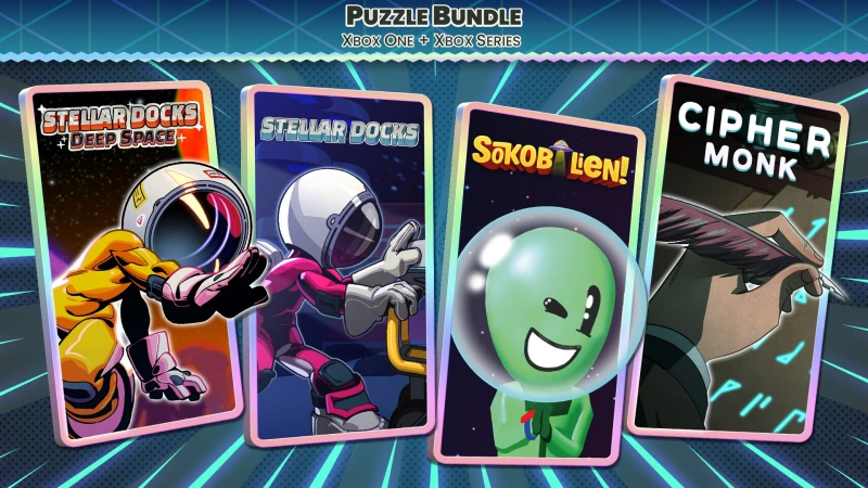 Puzzle Bundle Xbox - Sokobalien, Stellar Docks, Stellar Docks: Deep Space, Cipher Monk