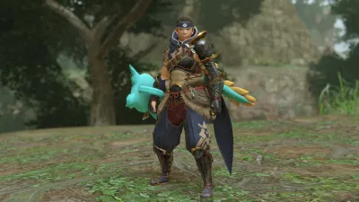 Многослойное оружие охотника «Набитый Зиногр» (меч и щит) — скриншот 1