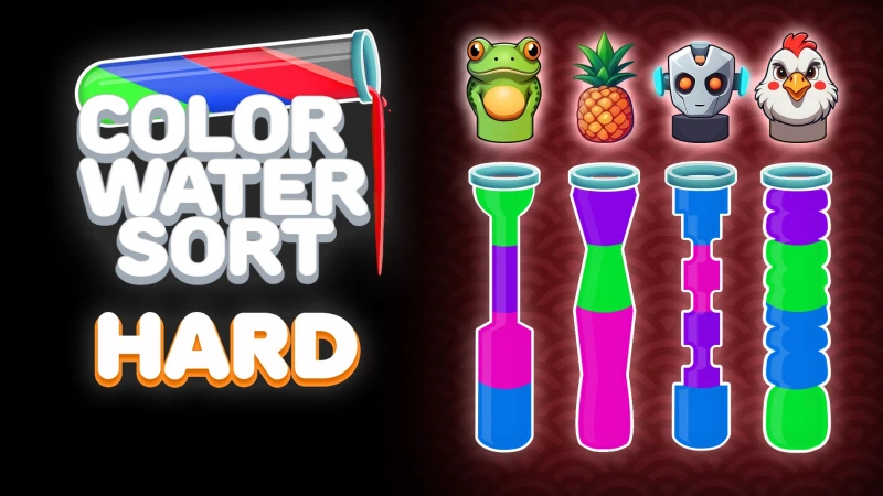 Color Water Sort: Hard DLC