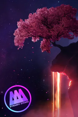 AAA Dynamic Scenes - Sakura Night Sky Dynamic Scene