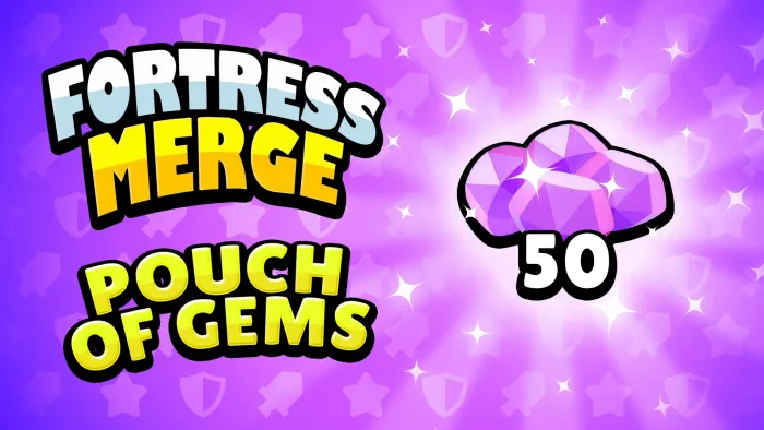 Fortress Merge: Pouch of Gems - 50 — скриншот 1