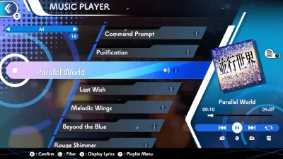 GUNVOLT RECORDS Cychronicle Song Pack 1 Lumen: "Rouge Shimmer","Parallel World","Glass Paradise","Last Wish" — скриншот 1