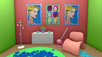 House Flipper - Pop Art Furniture Pack — скриншот 1