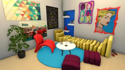 House Flipper - Pop Art Furniture Pack — скриншот 4