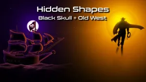 Hidden Shapes: Black Skull + Old West