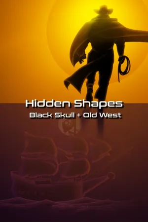 Hidden Shapes: Black Skull + Old West