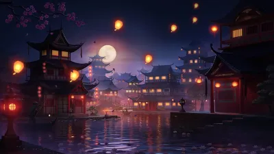 AAA Dynamic Scenes - Sky Lanterns Festival Dynamic Scene — скриншот 1