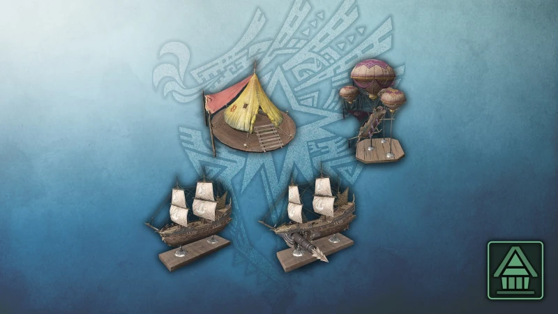 Украшение для комнаты MHW:I: набор мини-моделей