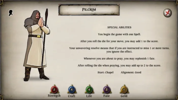 Talisman: Digital Edition - The Pilgrim Character Pack — скриншот 1