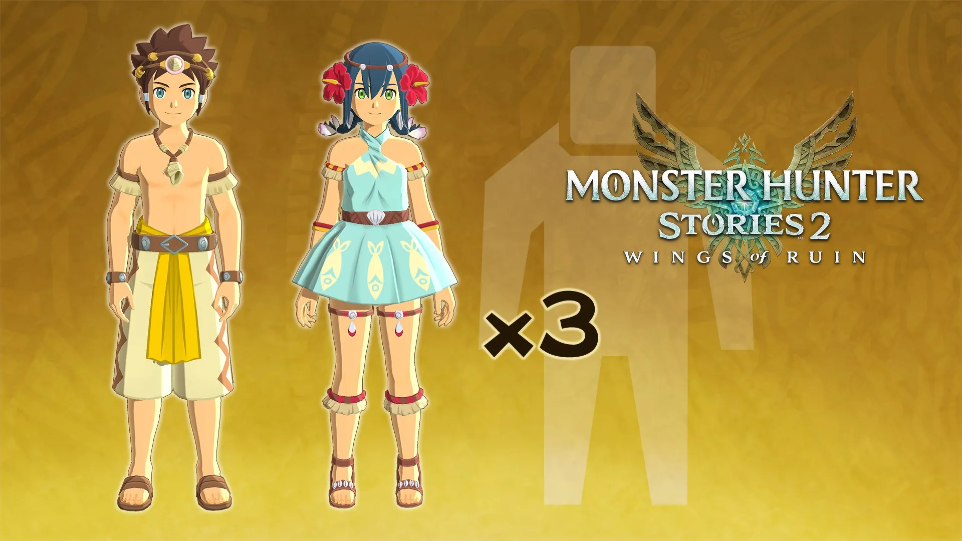 Monster Hunter Stories 2: Wings of Ruin - Набор: 3 бил. изм. персонажа