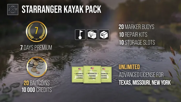 Fishing Planet: StarRanger Kayak Pack — скриншот 2