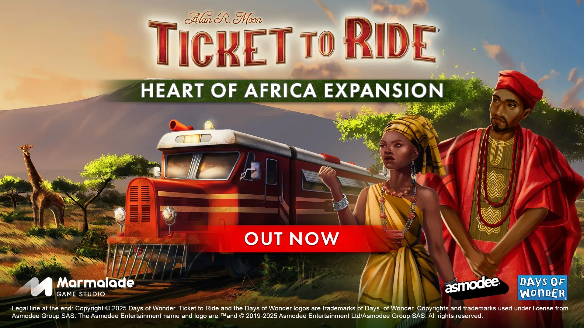 Ticket to Ride®: Heart of Africa Expansion — трейлер
