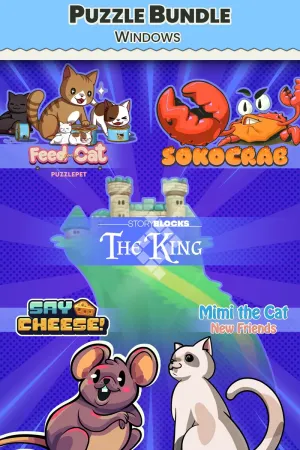 Puzzle Bundle Windows - Feed Your Cat, Say Cheese, Mimi the Cat new's Friend, Story Block and Sokocrab