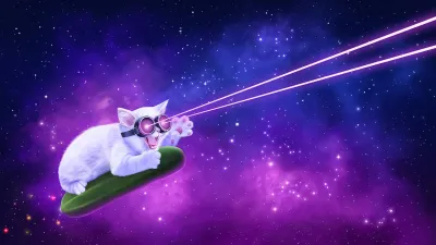 AAA Dynamic Scenes - Cucumber Laser Cats Dynamic Scene — скриншот 1