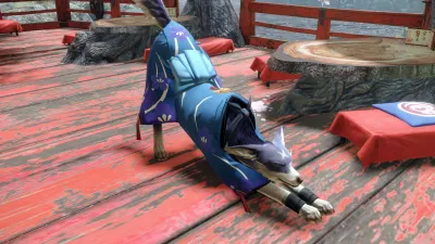 Многослойные доспехи для Паламута "C Цветочная юката" — скриншот 2