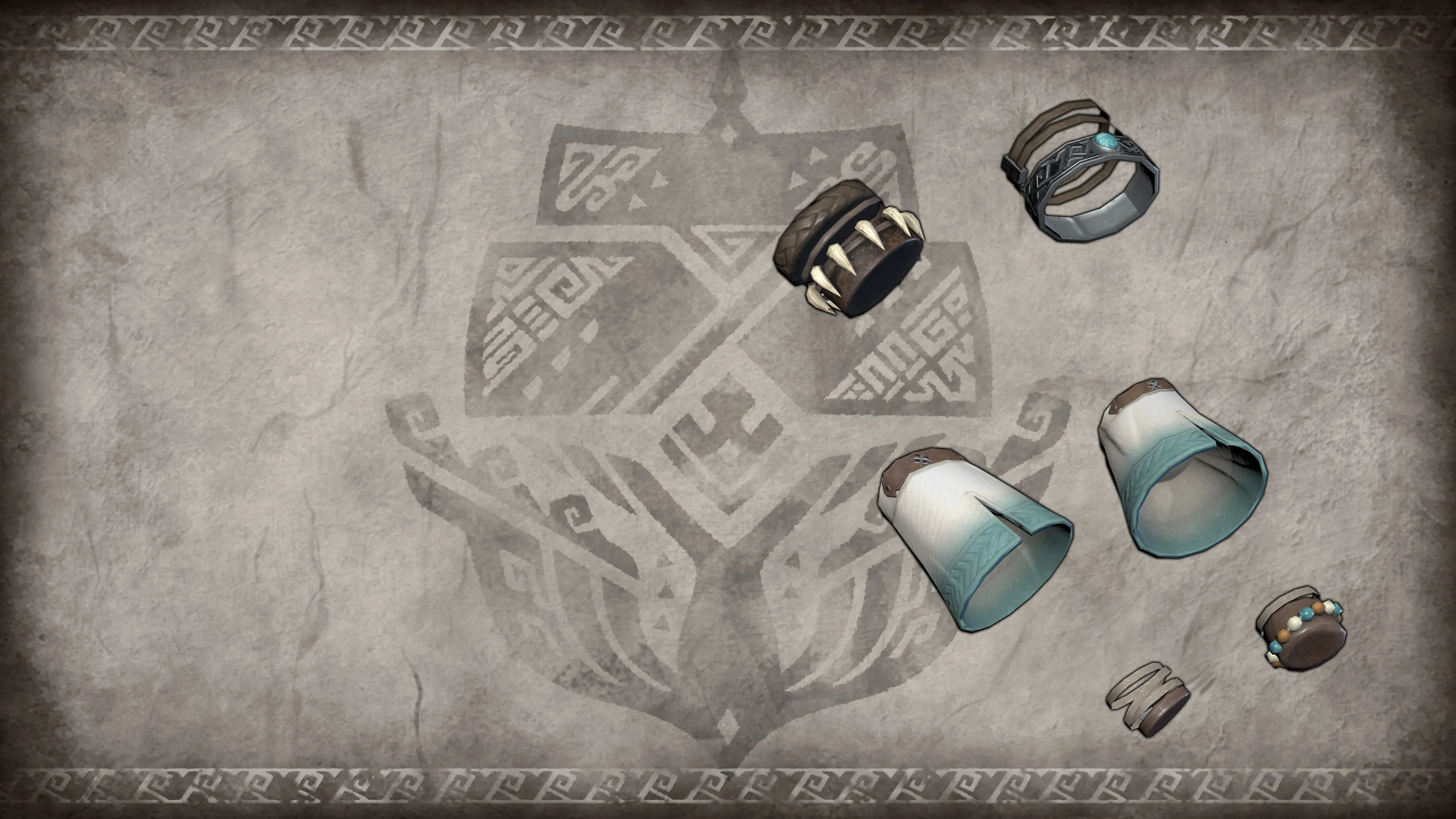 Элемент многослойных доспехов для охотника «Летние браслеты»