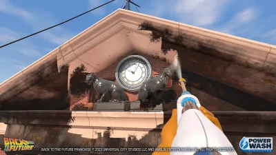Особый набор "Назад в будущее" для PowerWash Simulator — скриншот 1