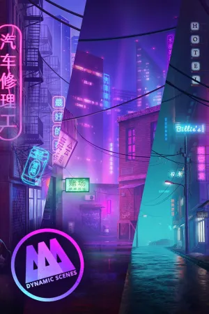AAA Dynamic Scenes - Neon of Cyber Alleys