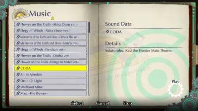 Fuga: Melodies of Steel 3: набор мелодий из Solatorobo: Red the Hunter — скриншот 1
