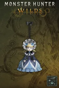 Подвеска: кукла в лала-платье (син.)