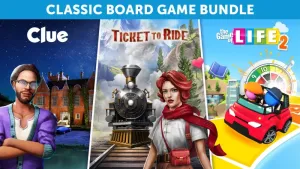 Ticket to Ride®, Cluedo and The Game of Life 2 – Classic Board Game Bundle