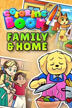 Coloring Book: Family & Home